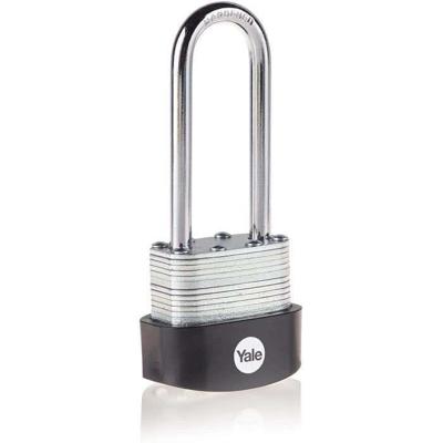 YALE -Y125B/40/163/1 - 40 mm gelamineerd stalen buitenhangslot - 63 mm gehard stalen beugel - 3 sleutels - Voor garage - tuinhuisjes