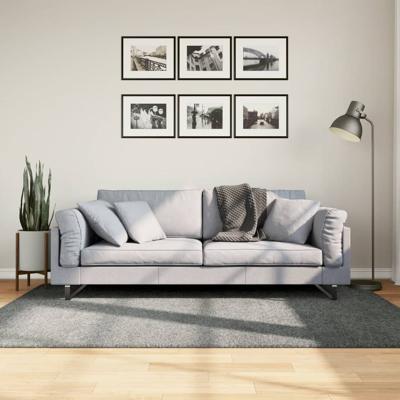 VidaXL Vloerkleed pamplona shaggy hoogpolig modern 140x200 cm groen