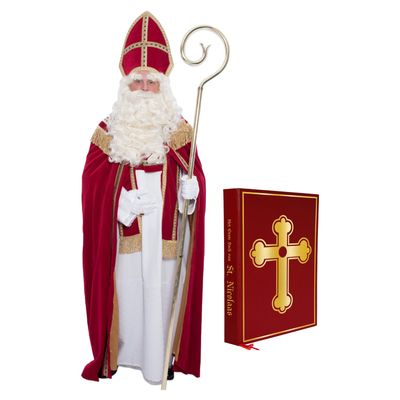 Compleet Sinterklaas kostuum inclusief boek