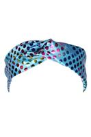 Haarband disco turquoise