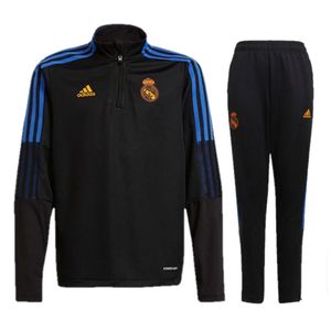 Real Madrid Trainingspak Junior 2021-2022 - Maat 152 - Kleur: Zwart | Soccerfanshop