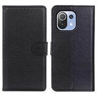 Xiaomi Mi 11 Lite 5G Wallet Case met Magnetische Sluiting - Zwart