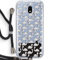 Zwanen: Samsung Galaxy J3 (2017) Transparant Hoesje met koord