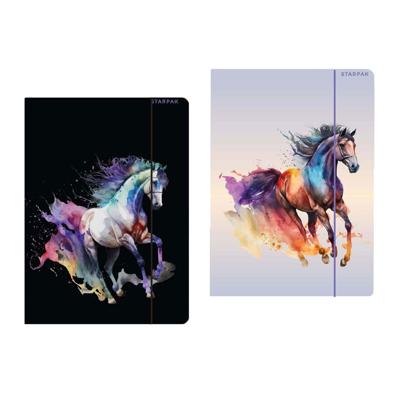 Map met Elastiek A4 Paard