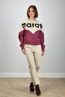 Marant Etoile trui Houston SW0006FA-A1M08E ecru/raspberry