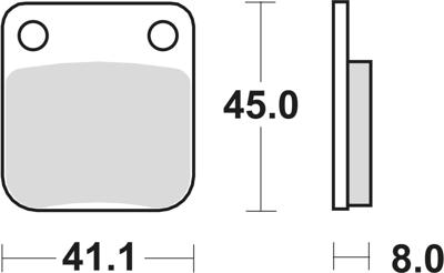 TRW Brake pad mcb 510 si sintered metal