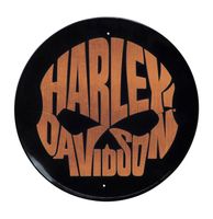 Harley-Davidson Copper Skull Metalen Bord - thumbnail