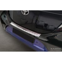 RVS Bumper beschermer passend voor Toyota Aygo X 2022- 'Ribs' AV235861