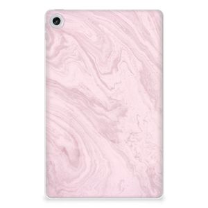 Lenovo Tab M10 Plus (3e generatie) Tablet Back Cover Marble Pink - Origineel Cadeau Vriendin