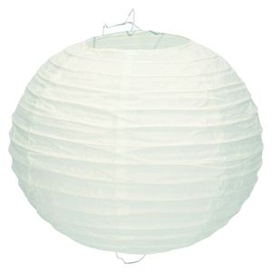 Luxe bol lampion ijsblauw 25 cm