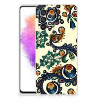 Siliconen Hoesje Samsung Galaxy A73 5G Barok Flower