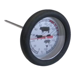 Analoge vleesthermometer / keuken thermometer RVS 12 cm