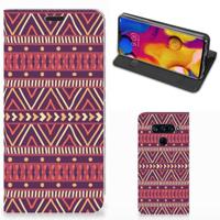 LG V40 Thinq | Hoesje met Magneet | Aztec Paars