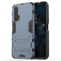 Schokbestendige PC + TPU Case voor Huawei Honor 20 Pro met houder (marineblauw)