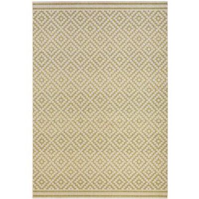 Bougari binnen/buitenvloerkleed Raute - groen/crème - 200x290 cm