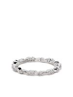 Suzanne Kalan bague en or blanc 18ct pavée de diamants - Argent