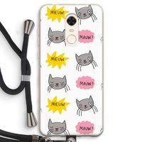 Meow: Xiaomi Redmi 5 Transparant Hoesje met koord