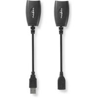 Actieve USB-Kabel | USB 1.1 | USB-A Male | RJ45 Female | 12 Mbps | 0.20 m | Rond | Vernikkeld | PVC Actieve USB-Kabel | USB 1.1 | USB-A Male | RJ45 Female | 12 Mbps | 0.20 m | Rond | Vernikkeld | PVC