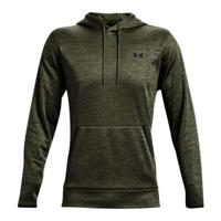 Herenhoodie Under Armour Fleece Twist Olijf - Maat: L