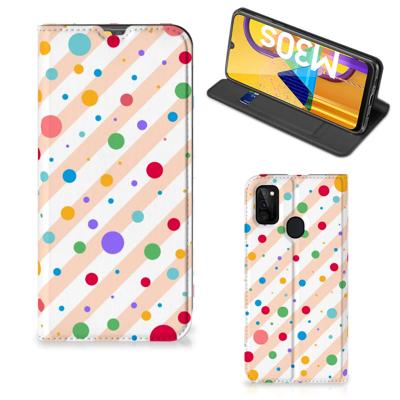 Samsung Galaxy M30s | M21 | Hoesje met Magneet | Dots