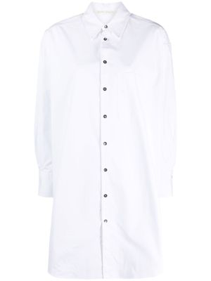 Palm Angels robe-chemise à boutonnière - Blanc