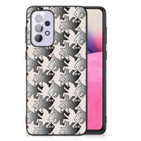 Samsung Galaxy A33 5G Dierenprint Telefoonhoesje Salamander Grey