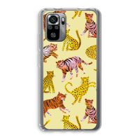 Cute Tigers and Leopards: Xiaomi Redmi Note 10S Transparant Hoesje Cute Tigers and Leopards: Xiaomi Redmi Note 10S Transparant Hoesje