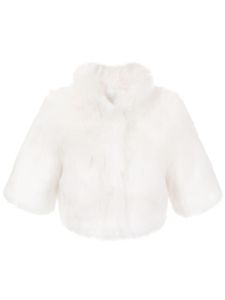 Unreal Fur veste Desire crop - Blanc