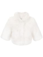 Unreal Fur veste Desire crop - Blanc