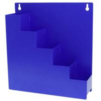 Quadrios 23CA254 Kabelbinder-opbergbox-wandhouder blauw 5 vakken (l x b x h) 30 x 8 x 32 cm