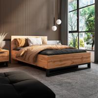 Home365 OP=OP Houten Bed met Opbergruimte Halmstad - Wotan Eiken - 160 x 200