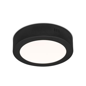 Light depot - LED plafondlamp Ska 17 rond - zwart - Outlet