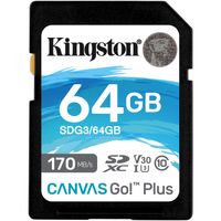 Kingston Canvas Go! Plus SDXC 64 GB geheugenkaart UHS-I U3, Class 10, A2 - thumbnail