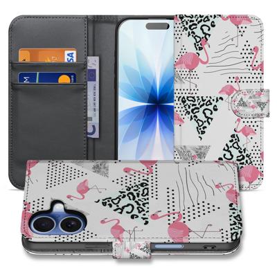 Telefoonhoesje iPhone 17 Flamingo Triangle Pasjes