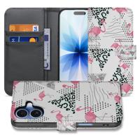 Telefoonhoesje iPhone 17 Flamingo Triangle Pasjes