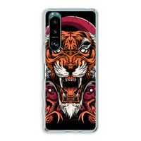 Tiger and Rattlesnakes: Sony Xperia 5 III Transparant Hoesje