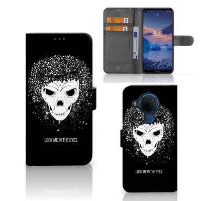 Telefoonhoesje met Naam Nokia 5.4 Skull Hair Telefoonhoesje met Naam Nokia 5.4 Skull Hair