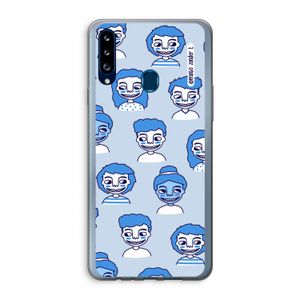 Gezichtjes: Samsung Galaxy A20s Transparant Hoesje
