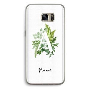 Green Brush: Samsung Galaxy S7 Edge Transparant Hoesje