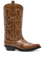 GANNI bottes d'inspiration western 50 mm - Marron - thumbnail