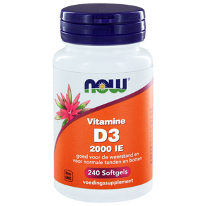 NOW Vitamine D3 2000 IE Softgels 240st