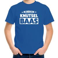 Hobby t-shirt knutsel baas blauw voor kinderen - Knutsel liefhebber cadeau shirt Hobby t-shirt knutsel baas blauw voor kinderen - Knutsel liefhebber cadeau shirt