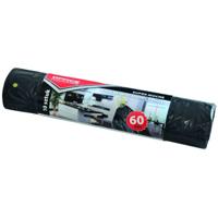 OFFICE products vuilniszak, LDPE, 25 micron, 60 liter, zwart, rol van 10 stuks