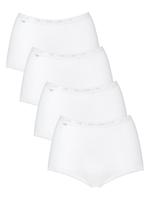 Sloggi - Basic Maxi 4-Pack - wit, Maat:46