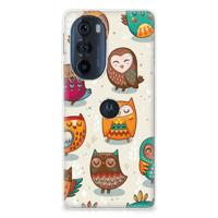 Motorola Edge 30 Pro | TPU Hoesje | Vrolijke Uilen