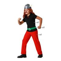 Kostuums voor Kinderen Rood Viking Man Maat 7-9 Jaar
