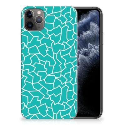 Apple iPhone 11 Pro Max | Hoesje maken | Cracks Blue