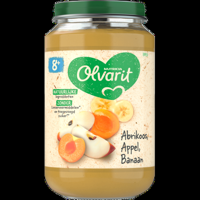 Olvarit 8+ Maanden Abrikoos Appel Banaan 200g bij Jumbo