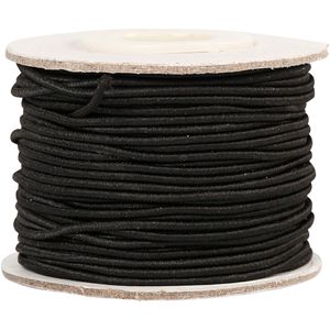 Creativ Company Elastiek dikte 1mm zwart, 25m
