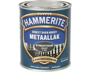 Hammerite Metaallak Direct over Roest Structuur - F360 Zwart